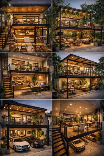 Mezannine Cafe Modern di Beji Timur